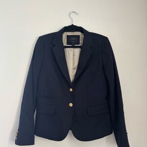 J. Crew Navy Blazer with Cream Lining